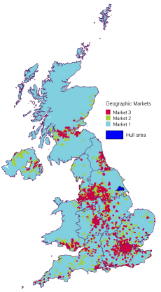 OFCOM Geographic Market Regions