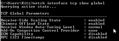 vista tcp parameters