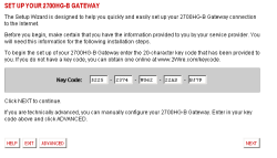 2wire 2700HGB setup wizard
