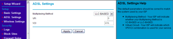 Netgear DG834GT Be setup