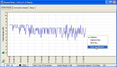 Use routerstats lite to monitor your linestats